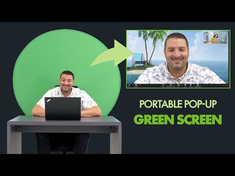 Portable Green Screen Background Attachment for Desk Chairs