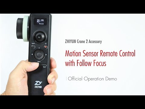 ZHIYUN Crane 2 Accessory│Motion Sensor Remote Control with Follow Focus│Official Operation Demo