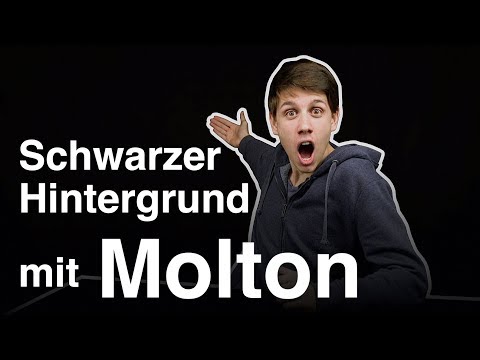 Schwarzer Hintergrund mit Molton #Equipment