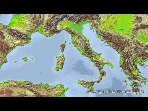 Europa im Überblick - der Westen - Italien - Gewässer, Gebirge und Inseln